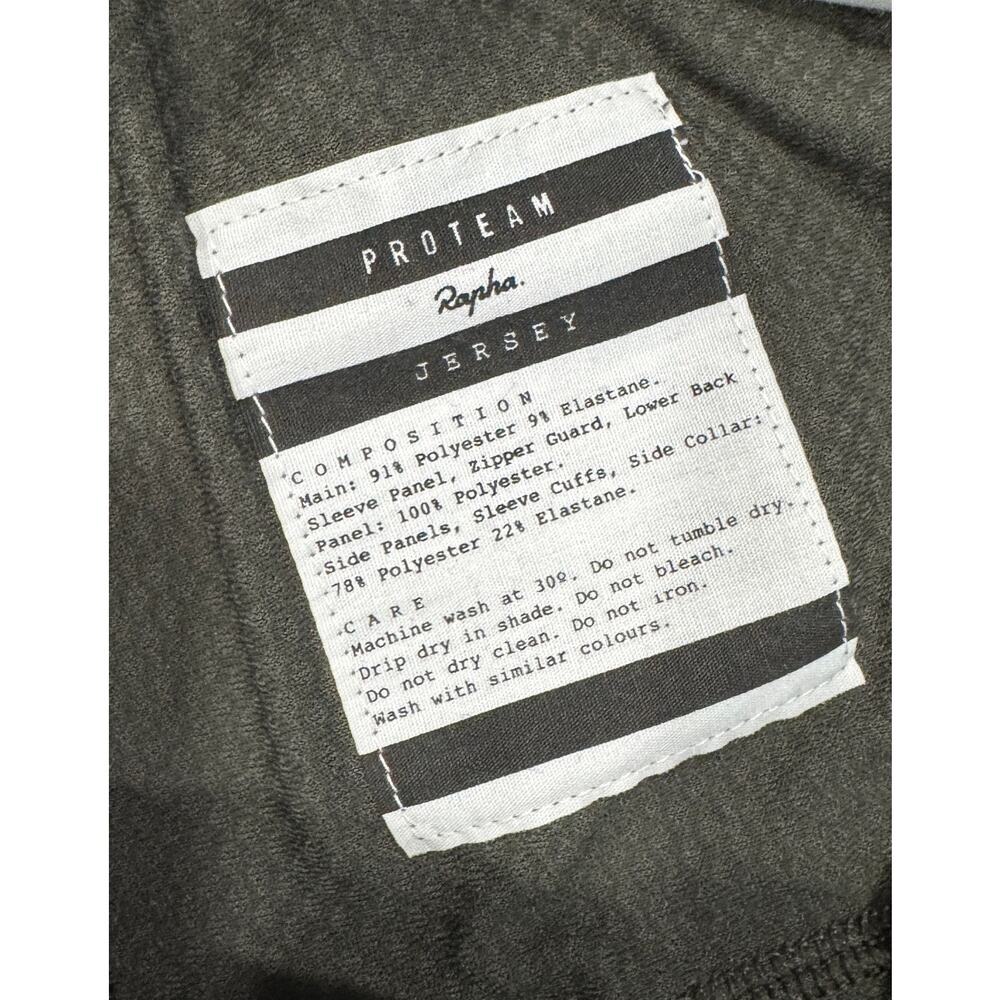 NWT RAPHA Pro Team SS Cycling Jersey Triathlon Training Gray Size M - Picture 7 of 8